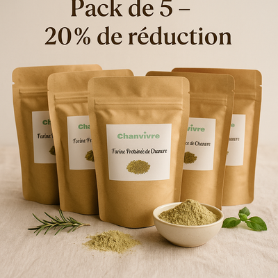 farine chanvre, farine protéinée, farine protéiné, protéine chanvre, farine CBD, protéine CBD, oméga 3, oméga 6, fibres, protéine végétale, vegan, farine vegan naturelle, pack