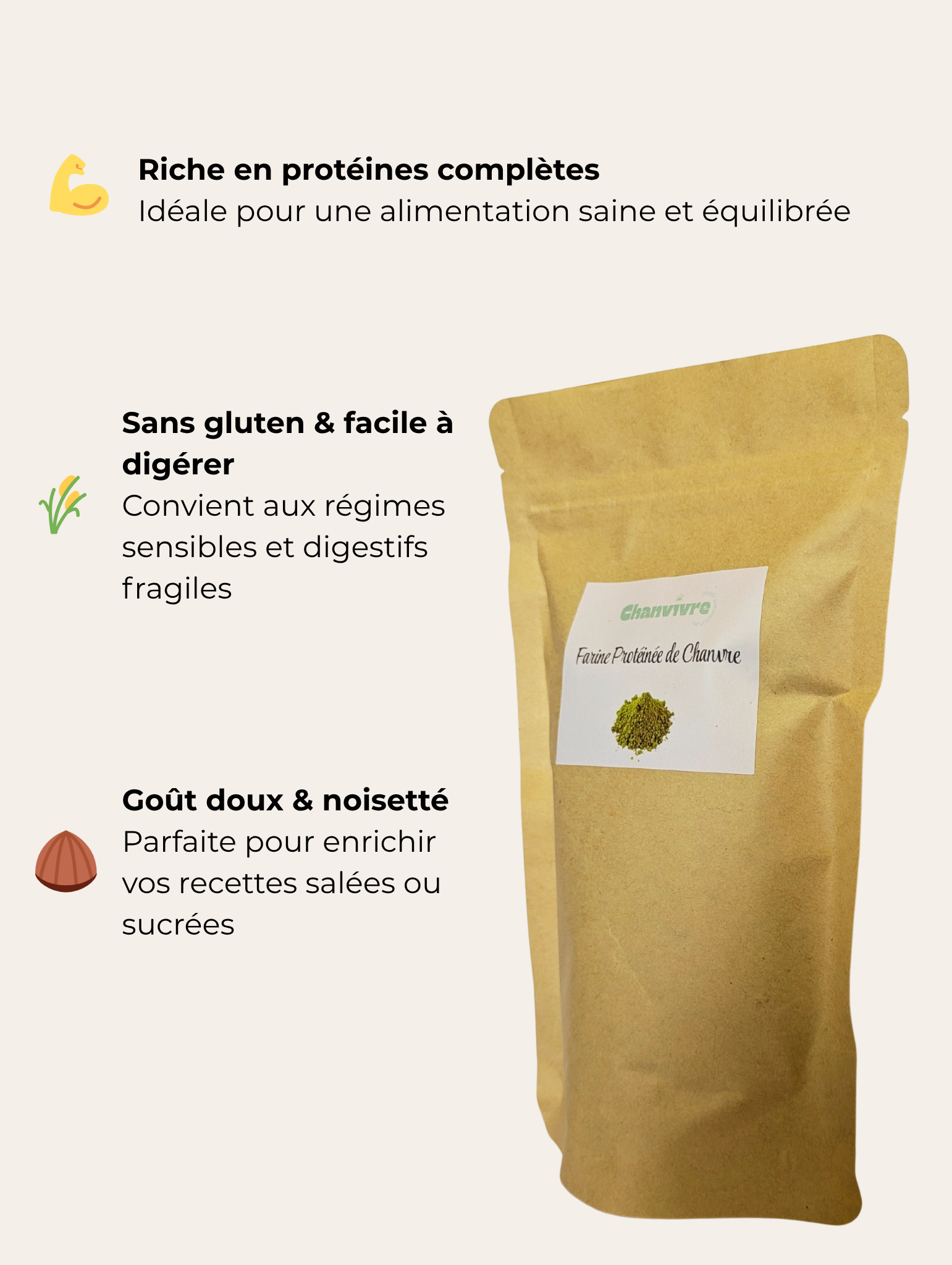farine chanvre, farine protéinée, farine protéiné, protéine chanvre, farine CBD, protéine CBD, oméga 3, oméga 6, fibres, protéine végétale, vegan, farine vegan naturelle
